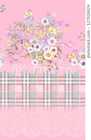 Handpainted Watercolor Floral Pattern Collection Handpainted Watercolor Floral Pattern Collection 127026824