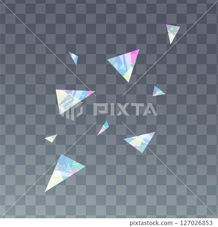 水晶碎片插畫素材_透明 127026853