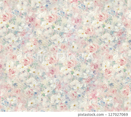 Whimsical Handdrawn Watercolor Floral Designs 127027069