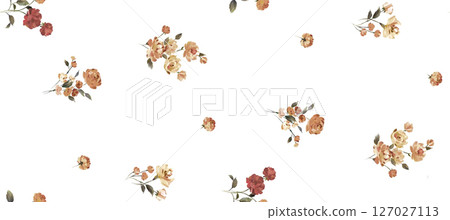 Whimsical Handdrawn Watercolor Floral Designs Whimsical Handdrawn Watercolor Floral Designs 127027113
