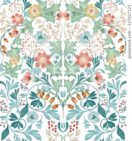 Whimsical Handdrawn Watercolor Floral Designs 127027125