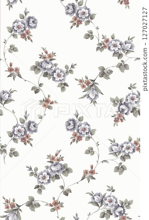 Whimsical Handdrawn Watercolor Floral Designs 127027127