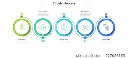 Modern Business Illustration Infographic Template 127027163