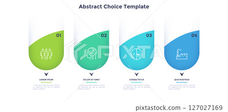 Modern Business Illustration Infographic Template 127027169