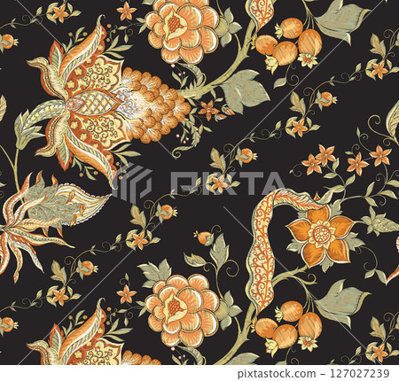 Delicate Watercolor Flower Pattern Series Delicate Watercolor Flower Pattern Series 127027239