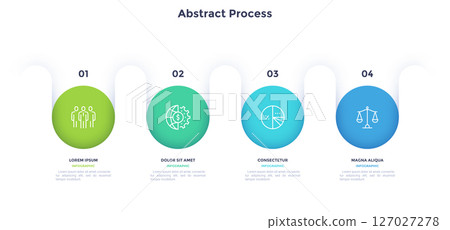 Modern Business Illustration Infographic Template Modern Business Illustration Infographic Template 127027278