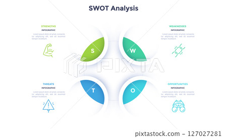 Modern Business Illustration Infographic Template 127027281