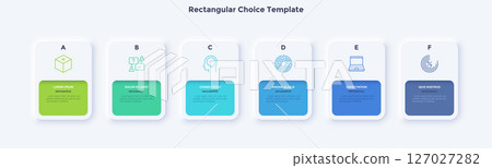 Modern Business Illustration Infographic Template Modern Business Illustration Infographic Template 127027282