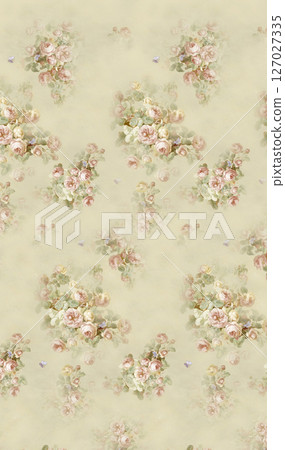 Charming Watercolor Floral Motif Collection 127027335