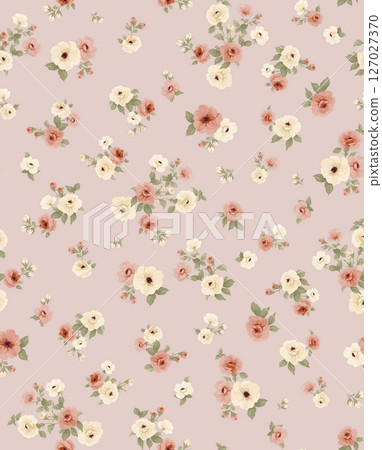 Charming Watercolor Floral Motif Collection Charming Watercolor Floral Motif Collection 127027370