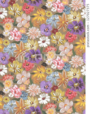 Charming Watercolor Floral Motif Collection Charming Watercolor Floral Motif Collection 127027375