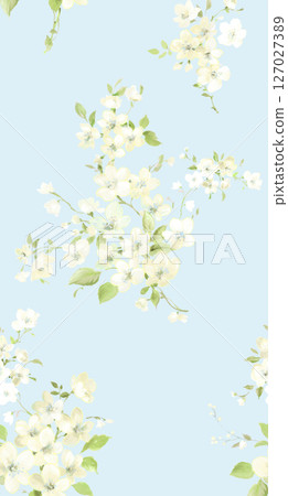 Charming Watercolor Floral Motif Collection Charming Watercolor Floral Motif Collection 127027389