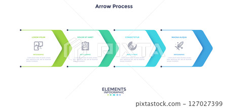 Modern Business Illustration Infographic Template 127027399