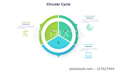 Modern Business Illustration Infographic Template 127027404