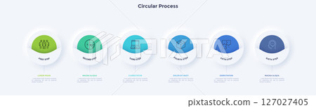 Modern Business Illustration Infographic Template 127027405