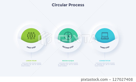 Modern Business Illustration Infographic Template Modern Business Illustration Infographic Template 127027408