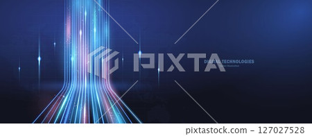 Futuristic background for wireless data transmission using 5g, 6g technology. Futuristic background for wireless data transmission using 5g, 6g technology. 127027528