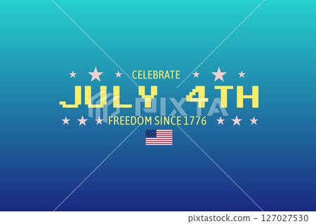 Celebrate July 4th Freedom Retro Poster Celebrate July 4th Freedom Retro Poster 127027530