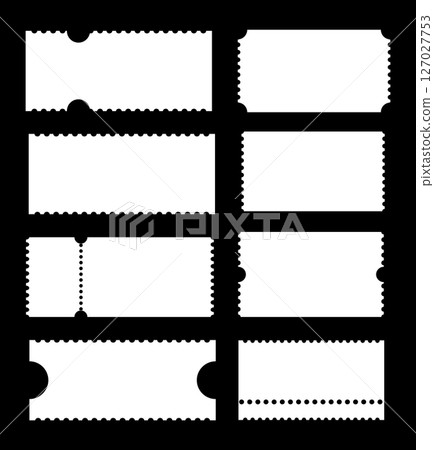 Admit one tickets samples. Empty backdrops templates. Ticket patterns for cinema, circus, theater, festival, casino, club. Boarding blanks, lottery, sale coupons. White blanks backgrounds. Admit one tickets samples. Empty backdrops templates. Ticket patterns for cinema, circus, theater, festival, casino, club. Boarding blanks, lottery, sale coupons. White blanks backgrounds. 127027753
