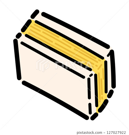 Handwritten_Dashimaki egg sandwich_vector_02 127027922