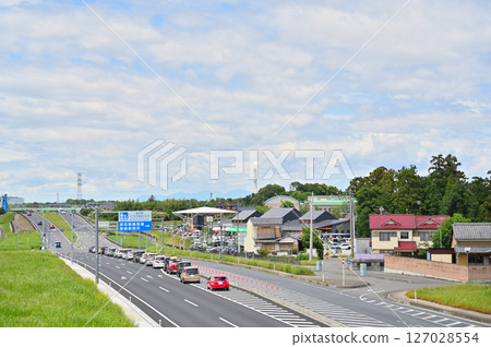 桶川市的風景、上尾道路、17號國道、道之站（埼玉縣） 127028554