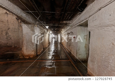 Underground tunnels and halls cellar 127028745