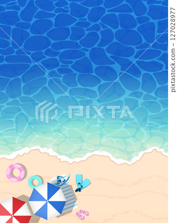 美麗的大海和海岸線 美麗的大海和海岸線 127028977