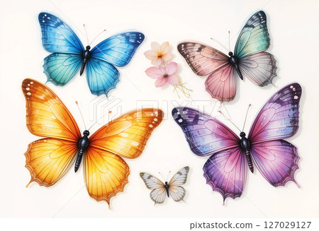 beautiful butterfly isolated on white 127029127