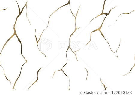 Golden Kintsugi crack texture overlay background. Distressed ckackle trendy minimalist wallpaper texture. Golden Kintsugi crack texture overlay background. Distressed ckackle trendy minimalist wallpaper texture. 127030188
