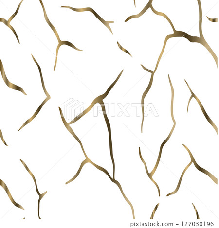 Golden Kintsugi crack texture overlay background. Distressed ckackle trendy minimalist wallpaper texture. Golden Kintsugi crack texture overlay background. Distressed ckackle trendy minimalist wallpaper texture. 127030196