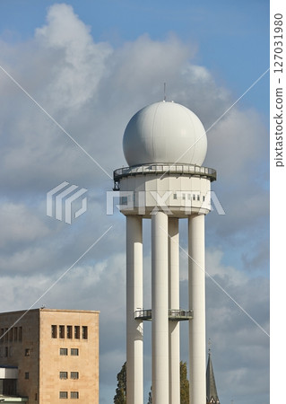Airport radar tower Airport radar tower 127031980