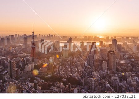 東京市中心首次日出 127032121