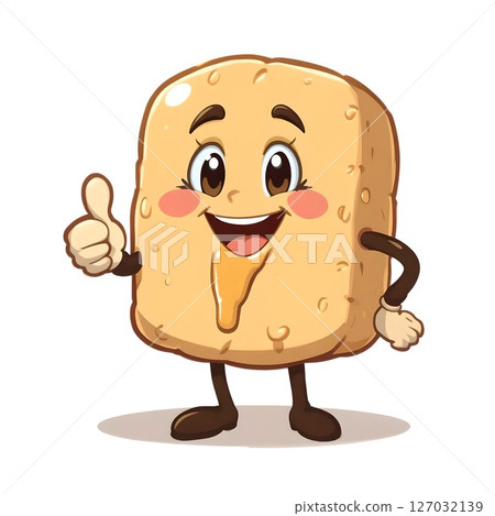 Cheery Fried Food Cartoon Mascot - Perfect for Branding 127032139