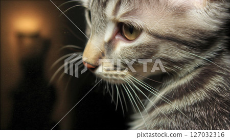 Close-up of a relaxing cat 127032316