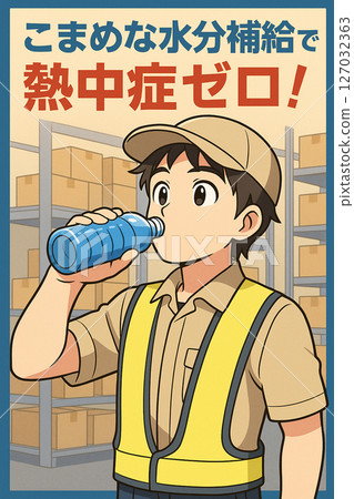 Measures against heatstroke in logistics sites 127032363