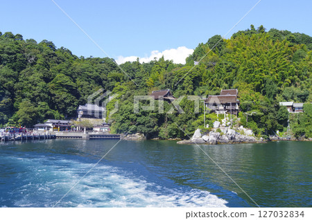 滋賀郡的名勝：竹生島的風景 127032834