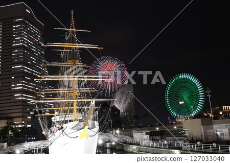 <2025年6月2日橫濱開港日>港未來夜景 127033040
