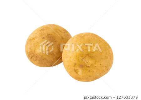 透明背景（png）上的 2 個新馬鈴薯（男爵） 127033379