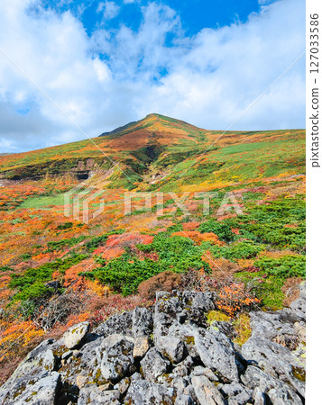 秋季攀登栗駒山（從東栗駒山眺望栗駒山） 127033586