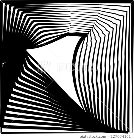 Square rotating blend line modern design, tech, digital, innovation, future Square rotating blend line modern design, tech, digital, innovation, future 127034161