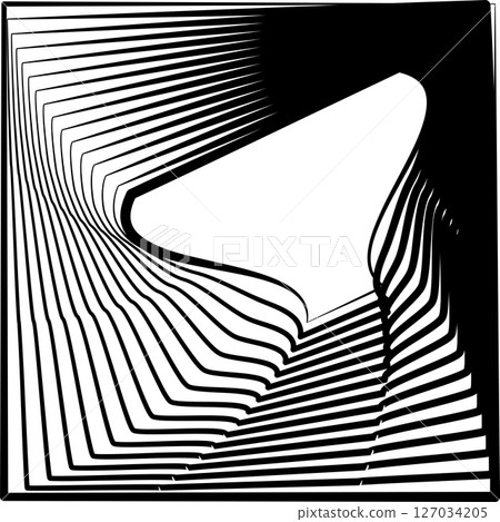 Square rotating blend line modern design, tech, digital, innovation, future Square rotating blend line modern design, tech, digital, innovation, future 127034205