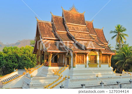 The symbolic temple of Luang Prabang. Wat Xieng Thong The symbolic temple of Luang Prabang. Wat Xieng Thong 127034414
