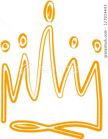 Crown queen or king hand drawn, royal, imperial, monarch Crown queen or king hand drawn, royal, imperial, monarch 127034443