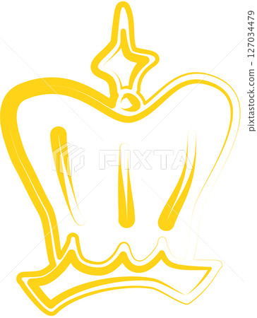 Crown queen or king hand drawn, royal, imperial, monarch Crown queen or king hand drawn, royal, imperial, monarch 127034479