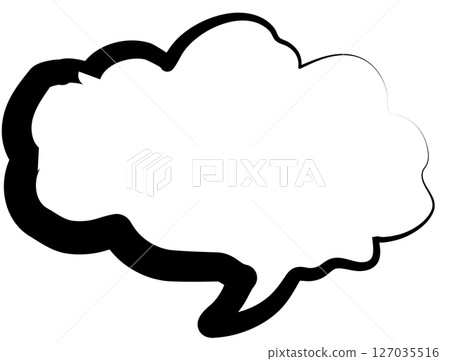 Speech bubble text, chat, talk, comic 127035516