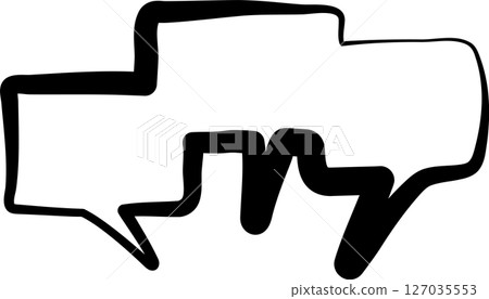 Speech bubble text, chat, talk, comic 127035553