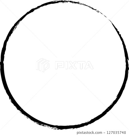 Set of circle frames brush strokes 127035748