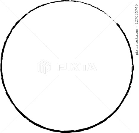 Set of circle frames brush strokes 127035749
