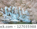 Icicles of Misotsuchi in Otaki, Chichibu City, Saitama Prefecture 127035988