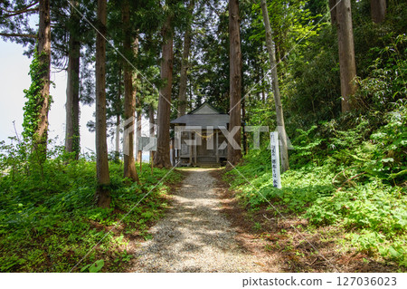 秋田縣湯澤市岩崎水神社、岩崎八幡神社 127036023